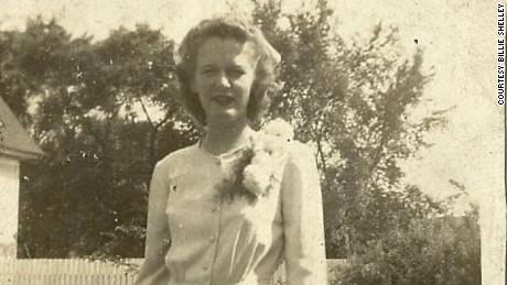 Billie Shelley in her high school senior photo in the spring of 1943.